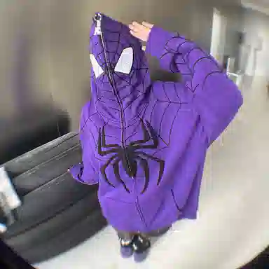 KAKAZZY Spider Embroidered Hoodie