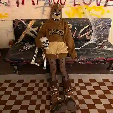 KAKAZZY Bear Hoodie Full Zip