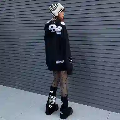 KAKAZZY Y2K Hoodie Black