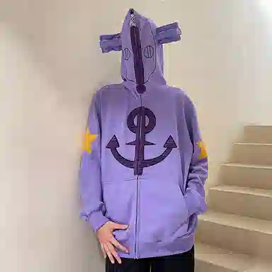 KAKAZZY Pirate Smile Hoodie Purple
