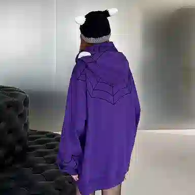 KAKAZZY Spider Embroidered Hoodie