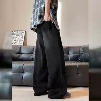 GDRX Vintage Washed Distressed Straight Jeans