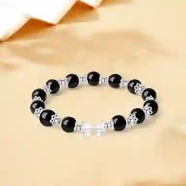 金师傅 蝴蝶结圆珠花瓣转运珠新中式国潮日常通勤 菩提子/菩提籽 手串 女款