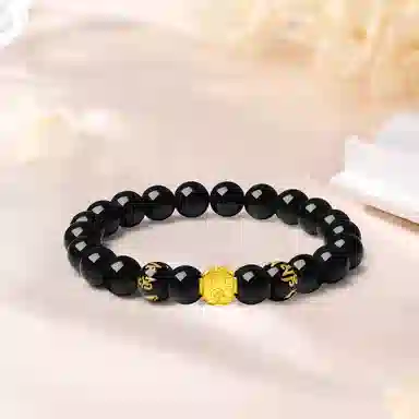 【999金珠|限量赠·最佳爸爸证|高品质】 金师傅 六字箴言金钱珠 招财纳福财运亨通时来运转新中式国潮高级 玛瑙 手串 男女同款情侣款