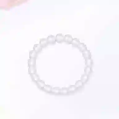 【高品质】 金师傅 透亮白轻奢日常百搭显白纳福转运珠富贵 玉髓 玉石手串 男女同款情侣款