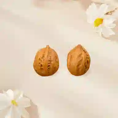 【到手两件】 金师傅 南瓜墩核桃 八方来财 修身养性 创意解压盘玩禅意新中式气质尖手捻#好运 文玩核桃 把件 男女同款情侣款