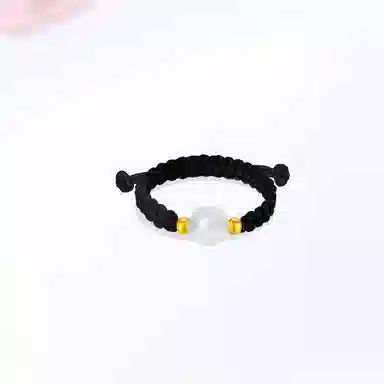 【诸事顺意|甄选高品质】 金师傅 相思豆转运珠对戒 新中式国潮国风轻奢气质小众设计简约大方显白#好运 玛瑙 戒指 男女同款情侣款