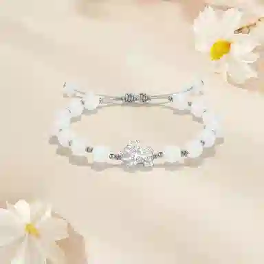 【S999足银|甄选高品质】 金师傅 招财纳福套装 貔貅财运亨通新中式国潮气质简约百搭小众高级#好运 白玉菩提 手串 男女同款情侣款