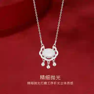 金师傅 心愿流星 精致气质优雅简约百搭 小众轻奢高级#好运 玻璃猫眼 项链 女款