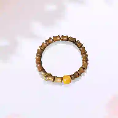 【甄选高品质】 金师傅 节节高升 上岸转运前程似锦事业学业顺利跑环平安扣中式国潮复古禅意民族文玩盘玩 花梨木 手串 男女同款情侣款