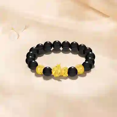 【S999足银|招财纳福】 金师傅 貔貅金钱珠 财运亨通时来运转 新中式国潮气质简约百搭日常高级#好运 白玉菩提 手串 男女同款情侣款