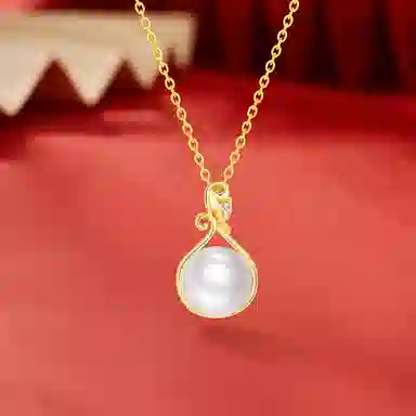 金师傅 小众高级复古 淡水珍珠 项链 女款