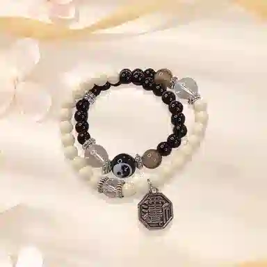 直面天命 黑悟空 天命人 金师傅 新中式学业顺利如鱼得水 小众设计 国潮轻奢优雅气质 事业顺利 檀木 手串 男女同款情侣款