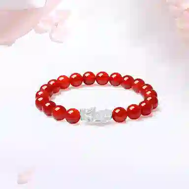 【S990足银|甄选高品质】 金师傅 招财貔貅串珠 财运亨通福气满满 新中式国潮小众轻奢设计高级感#好运 玛瑙 手串 男女同款情侣款