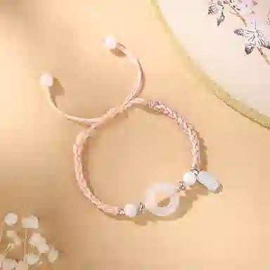 【S925银|甄选高品质】 金师傅 平安扣手链 招财转运平安喜乐时来运转 新中式国潮简约气质小众高级百搭#好运 玉髓 手绳 男女同款情侣款