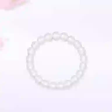 【高品质】 金师傅 透亮白轻奢日常百搭显白纳福转运珠富贵 玉髓 玉石手串 男女同款情侣款