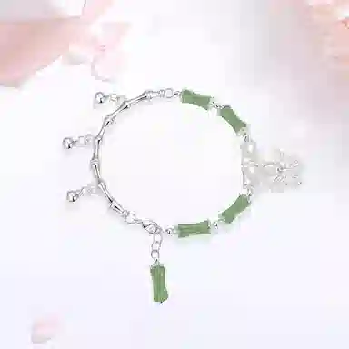 【甄选高品质】 金师傅 竹节流苏 节节高升 考试顺利上岸新中式国潮气质精致小清新 小众轻奢设计高级#好运 琉璃 手链 女款