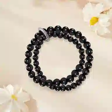 金师傅 祥云双圈平安扣跑环 考公考研考试上岸 复古多圈文玩叠戴檀香佛珠 念珠 送礼车载挂件 好运 檀木 木作手串 男女同款情侣款