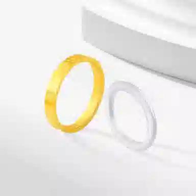 【S999足银|高品质|免费刻字】 金师傅 钻纹白月光玉石指环 时尚韩系简约气质清冷百搭 小众轻奢设计高级冷淡风#好运 玉髓 戒指 女款