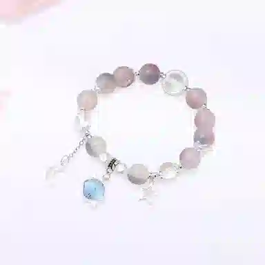 【甄选高品质】 金师傅 新中式国潮气质简约百搭 森系小众轻奢高级 琉璃 玉石手串 女款