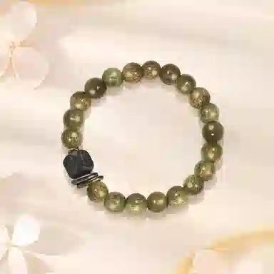 【过手留香】 金师傅 节节高升转运平安喜乐福禄吉祥跑环文玩佛珠盘串念珠转运 学生校园佩戴 金丝檀木 手串 男女同款情侣款