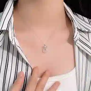 【高品质|蝴蝶玄学！】 金师傅 锁骨链 招财转运森系梦幻时尚精致气质优雅甜美 小众轻奢设计高级#好运 玻璃猫眼 项链 女款