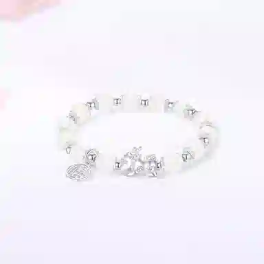 【S999足银|精选高品质】 金师傅 招财纳福系列貔貅平安扣财运亨通时来运转吞金兽新中式国潮简约百搭#好运 白玉菩提 项链 男女同款情侣款