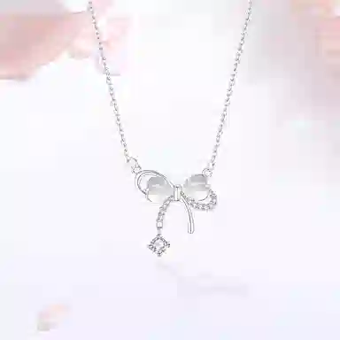 【精选高品质】 金师傅 在逃公主系列 星恋蝴蝶叠戴套装 森系梦幻时尚精致气质简约百搭 小众轻奢设计高级#好运 玻璃猫眼 项链 女款