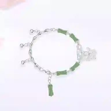 【甄选高品质】 金师傅 竹节流苏 节节高升 考试顺利上岸新中式国潮气质精致小清新 小众轻奢设计高级#好运 琉璃 手链 女款