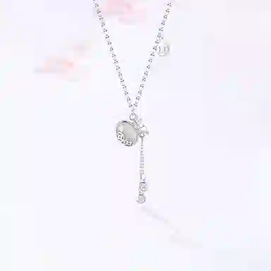 【甄选高品质】 金师傅 福袋流苏 吉祥如意钱袋子 招财纳福 新中式气质清冷感小众轻奢高级简约百搭#好运 玉髓 项链 女款