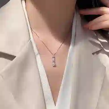 【S999足银|精选高品质】 金师傅 节节高升锁骨链 前程似锦 学业事业顺利上岸转运 新中式国潮气质优雅小众高级#好运 玻璃猫眼 项链 女款