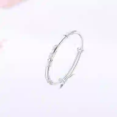 【甄选高品质】 金师傅 芋泥啵啵繁花叠戴套装  一步一响新中式气质古风美人镯优雅大方 小众轻奢高级#好运 玻璃猫眼 手镯 女款