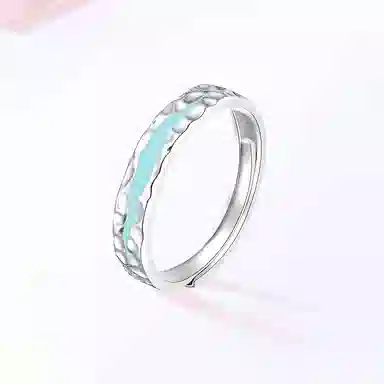【S999纯银 免费刻字】 金师傅 光年之境  开口可调节 表白告白纪念日礼盒#好运 足银 戒指 男女同款情侣款
