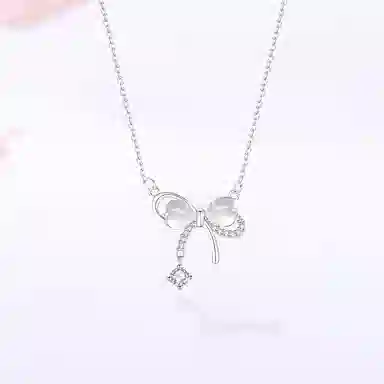 【精选高品质】 金师傅 在逃公主系列 星恋蝴蝶叠戴套装 森系梦幻时尚精致气质简约百搭 小众轻奢设计高级#好运 玻璃猫眼 项链 女款