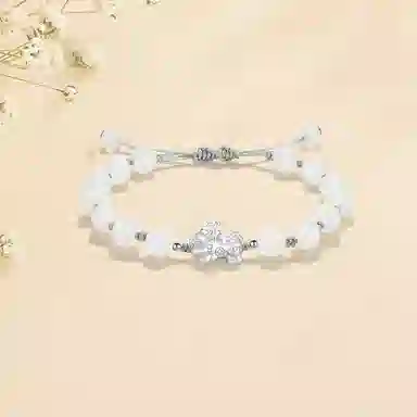 【S999足银|甄选高品质】 金师傅 招财纳福套装 貔貅财运亨通新中式国潮气质简约百搭小众高级#好运 白玉菩提 手串 男女同款情侣款
