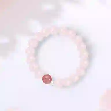 【S925银|高品质】 金师傅 转运套装 弥勒佛本命佛公新中式国潮气质甜美招桃花转运简约百搭小众轻奢#好运 粉水晶 手串 女款