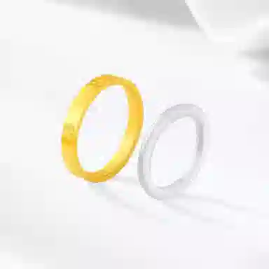 【S999足银|高品质|免费刻字】 金师傅 钻纹白月光玉石指环 时尚韩系简约气质清冷百搭 小众轻奢设计高级冷淡风#好运 玉髓 戒指 女款