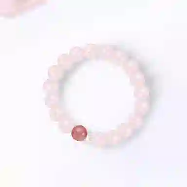 【S925银|高品质】 金师傅 转运套装 弥勒佛本命佛公新中式国潮气质甜美招桃花转运简约百搭小众轻奢#好运 粉水晶 手串 女款