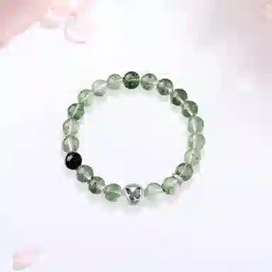 【八方开财 做个富婆】 金师傅 蝴蝶 时来运转招财纳福 新中式国潮气质百搭 小众轻奢高级#好运天然 绿幽灵 手串 男女同款情侣款
