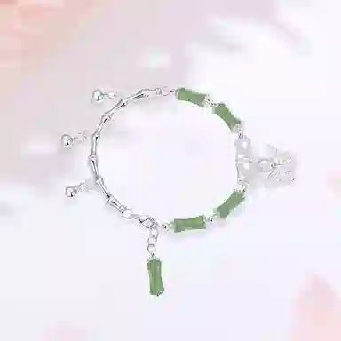 【甄选高品质】 金师傅 竹节流苏 节节高升 考试顺利上岸新中式国潮气质精致小清新 小众轻奢设计高级#好运 琉璃 手链 女款