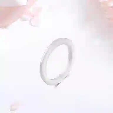 【999金|精选高品质】 金师傅 莲花白月光叠戴戒指 好运莲莲有钱花 万事如意新中式气质清冷百搭优雅 小众轻奢高级#好运 玛瑙 戒指 女款