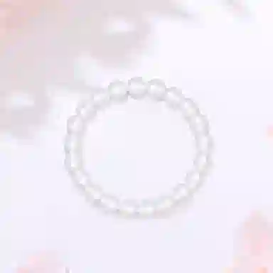 【高品质】 金师傅 透亮白轻奢日常百搭显白纳福转运珠富贵 玉髓 玉石手串 男女同款情侣款