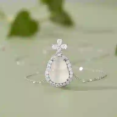 【S925银|甄选高品质|福财相伴】 金师傅 福禄葫芦吊坠 招财纳福 新中式气质满钻古风优雅大方 小众轻奢高级#好运 玉髓 项链 女款