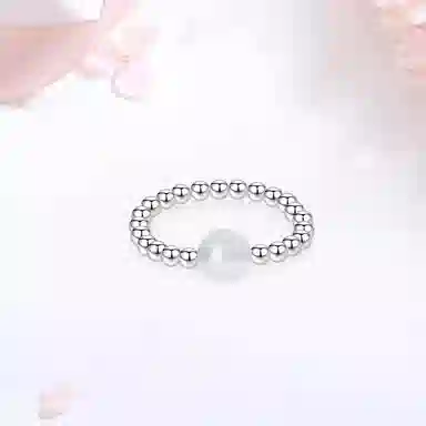 金师傅 莲花珠光 好事莲莲 时来运转新中式国潮简约百搭 典雅气质大方小众轻奢高级 玉髓 戒指 女款