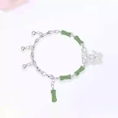 【甄选高品质】 金师傅 竹节流苏 节节高升 考试顺利上岸新中式国潮气质精致小清新 小众轻奢设计高级#好运 琉璃 手链 女款