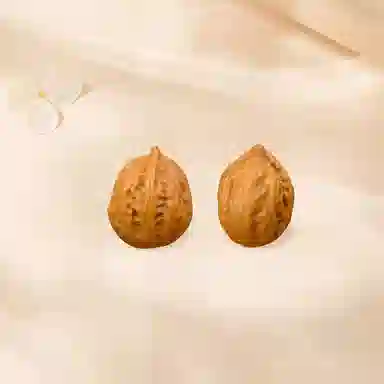 【到手两件】 金师傅 南瓜墩核桃 八方来财 修身养性 创意解压盘玩禅意新中式气质尖手捻#好运 文玩核桃 把件 男女同款情侣款
