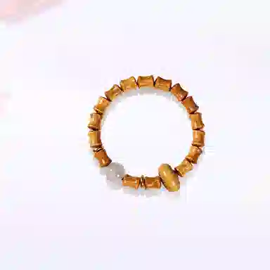 【甄选高品质】 金师傅 节节高升 上岸转运前程似锦事业学业顺利跑环平安扣中式国潮复古禅意民族文玩盘玩 花梨木 手串 男女同款情侣款
