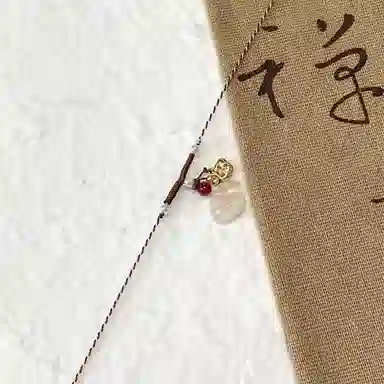【S925银|甄选高品质|吉祥如意】 金师傅 祥云锁吊坠 平安锁新中式国潮优雅百搭显白 小众轻奢高级#好运 玉髓 编绳项链 男女同款情侣款