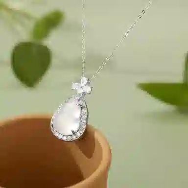 【S925银|甄选高品质|福财相伴】 金师傅 福禄葫芦吊坠 招财纳福 新中式气质满钻古风优雅大方 小众轻奢高级#好运 玉髓 项链 女款