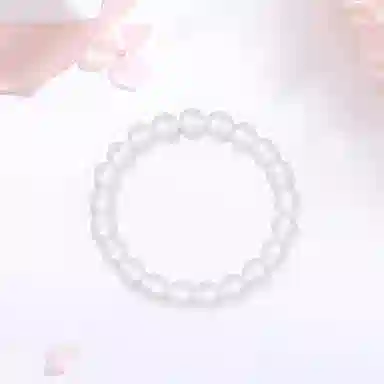 【高品质】 金师傅 透亮白轻奢日常百搭显白纳福转运珠富贵 玉髓 玉石手串 男女同款情侣款